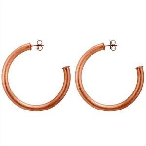 NEW SHEILA FAJL women's arlene large hoops in rose gold
